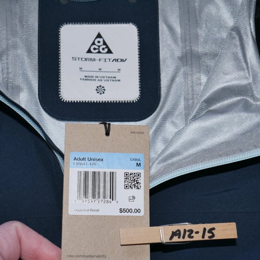 Nike ACG GORE-TEX Waterproof Jacket Size M Storm-FIT ADV Seam Sealed MSRP $500 - Picture 10 of 14